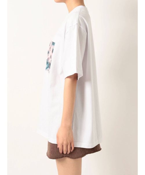 EVRIS（エヴリス）の「TRUST THE FLOW BIG Tシャツ（Tシャツ/カットソー・レディース・ホワイト/ブラック/マスタード・FREE）」の12枚目の写真