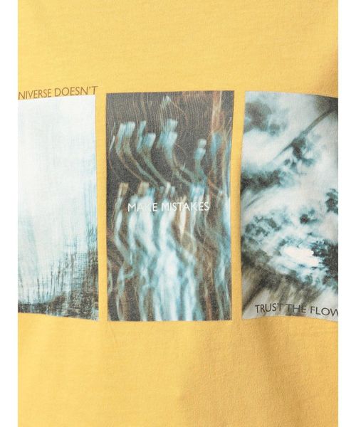 EVRIS（エヴリス）の「TRUST THE FLOW BIG Tシャツ（Tシャツ/カットソー・レディース・ホワイト/ブラック/マスタード・FREE）」の18枚目の写真