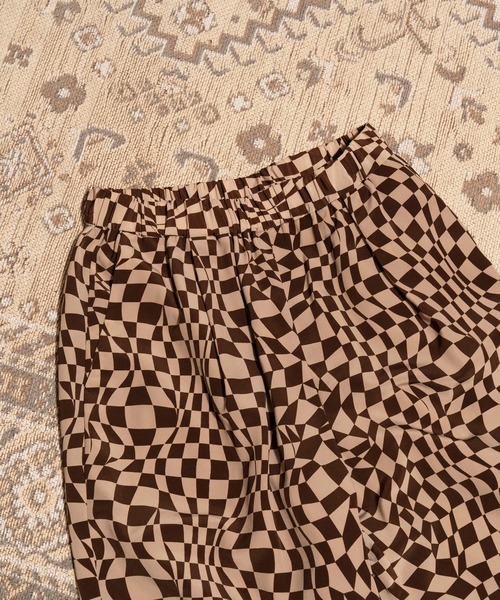 MAISON SPECIAL(メゾンスペシャル)の「チェッカーフラッグイージーパンツ【MAISON SPECIAL/メゾンスペシャル】■セットアップ対応■(その他パンツ・レディース・ブラック/ブラウン・FREE)」の9枚目の写真