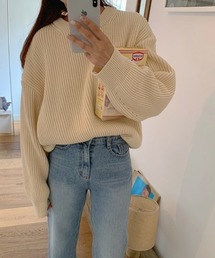 ABITOKYO | クルーネック　リブニットプルオーバー(ニット/セーター)