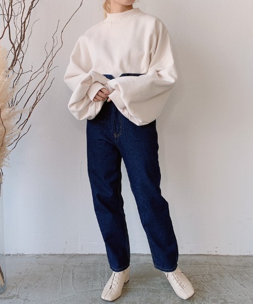 VANNIE U(ヴァニーユー)の「ハイハイウエストデニム / VANNIEデニム(デニムパンツ・レディース・ブルー/ナチュラル・SMALL/FREE)」の8枚目の写真