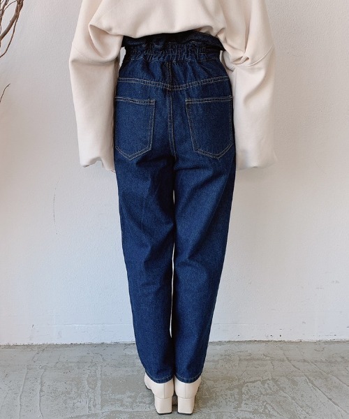 VANNIE U(ヴァニーユー)の「ハイハイウエストデニム / VANNIEデニム(デニムパンツ・レディース・ブルー/ナチュラル・SMALL/FREE)」の6枚目の写真