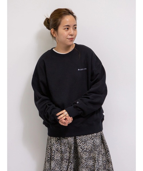 CONVERSE（コンバース）の「【WEB限定】CONVERSE 配色スウェット ＊（スウェット・レディース・ブラック/オフホワイト/サックスブルー/ライトベージュ・FREE）」の22枚目の写真