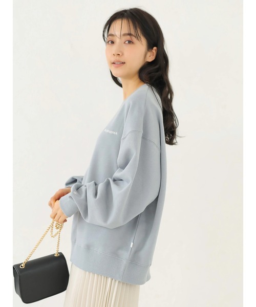 CONVERSE（コンバース）の「【WEB限定】CONVERSE 配色スウェット ＊（スウェット・レディース・ブラック/オフホワイト/サックスブルー/ライトベージュ・FREE）」の13枚目の写真