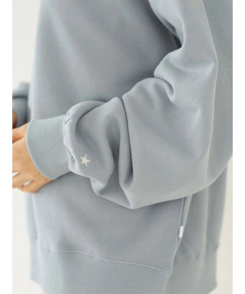 CONVERSE（コンバース）の「【WEB限定】CONVERSE 配色スウェット ＊（スウェット・レディース・ブラック/オフホワイト/サックスブルー/ライトベージュ・FREE）」の17枚目の写真