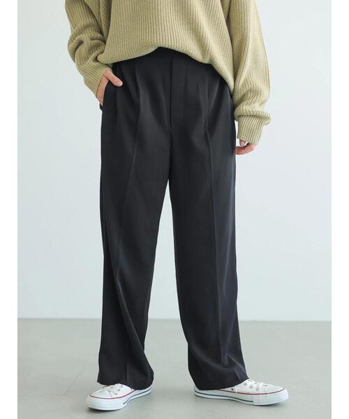 AMERICAN HOLIC（アメリカンホリック）の「センタープレスストレートパンツ（その他パンツ・レディース・ベージュ/ライトピンク/ブラック・S/L/M）」の15枚目の写真