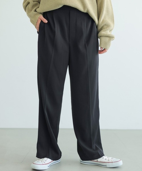 AMERICAN HOLIC（アメリカンホリック）の「センタープレスストレートパンツ（その他パンツ・レディース・ベージュ/ライトピンク/ブラック・S/L/M）」の4枚目の写真