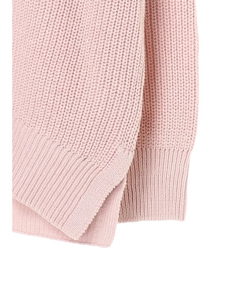 AMERICAN HOLIC（アメリカンホリック）の「Vネック片畦サイドスリットニットプルオーバー　＊●（ニット/セーター・レディース・ライトグレー/ピンク/グレイッシュベージュ/ミント/ネイビー・MEDIUM/LARGE）」の18枚目の写真