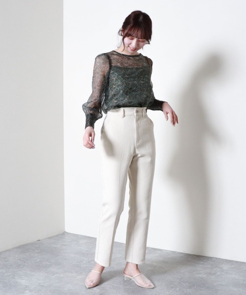 archives（アルシーヴ）の「フラワープリントブラウス（シャツ/ブラウス・レディース・グリーン/オレンジ/ネイビー・MEDIUM）」の13枚目の写真