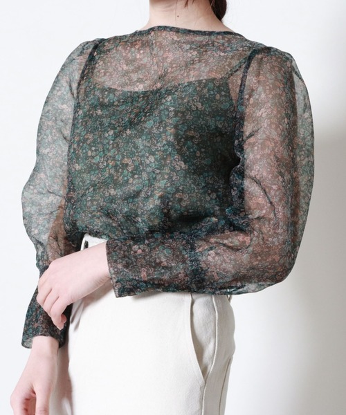 archives（アルシーヴ）の「フラワープリントブラウス（シャツ/ブラウス・レディース・グリーン/オレンジ/ネイビー・MEDIUM）」の16枚目の写真