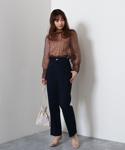 archives（アルシーヴ）の「フラワープリントブラウス（シャツ/ブラウス・レディース・グリーン/オレンジ/ネイビー・MEDIUM）」の14枚目の写真