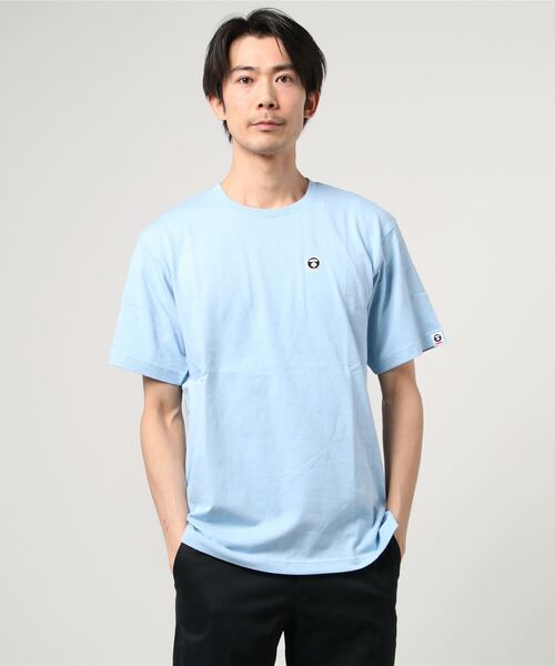 AAPE BY A BATHING APE（エーエイプバイアベイシングエイプ）の「AAPE NOW ONE POINT TEE（Tシャツ/カットソー・メンズ・ダークグレー/ブラック/ライトピンク/ホワイト/ブルー系その他/ベージュ系その他/ダークブルー/グリーン系その他3/オレンジ系その他6/ヘザーグレー/パープル系その他/カーキ/ネイビー・X-LARGE/XX-LARGE/MEDIUM/LARGE/SMALL/XXX-LARGE）」の10枚目の写真