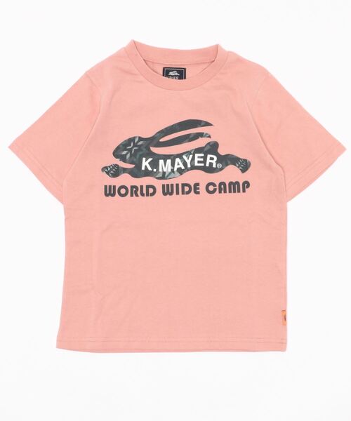 KRIFF MAYER Kid's Collection（クリフメイヤーキッズコレクション）の「ロゴ半袖T(柄ロゴ)（Tシャツ/カットソー・キッズ・ピンク/ネイビー/チャコール/オフホワイト・160/140/170/130/120/150）」の16枚目の写真