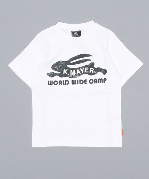 KRIFF MAYER Kid's Collection（クリフメイヤーキッズコレクション）の「ロゴ半袖T(柄ロゴ)（Tシャツ/カットソー・キッズ・ピンク/ネイビー/チャコール/オフホワイト・160/140/170/130/120/150）」の17枚目の写真