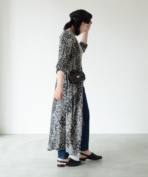 MERLOT（メルロー）の「バンダナプリントカシュクールワンピース（ワンピース・レディース・ブラック/レッド・FREE）」の18枚目の写真