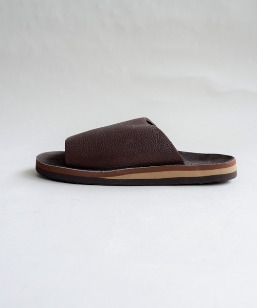 BEAVER（ビーバー）の「THE SANDALMAN/ザ サンダルマン　SLIDER  スライダーサンダル SOLID BULLHIDE 無地　ブルハイド（サンダル・レディース・ブラック/ダークブラウン/イエロー・11/4/6/8/10/9/5/7）」の8枚目の写真