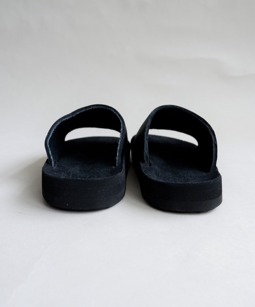 BEAVER（ビーバー）の「THE SANDALMAN/ザ サンダルマン　SLIDER  スライダーサンダル SOLID BULLHIDE 無地　ブルハイド（サンダル・レディース・ブラック/ダークブラウン/イエロー・11/4/6/8/10/9/5/7）」の4枚目の写真