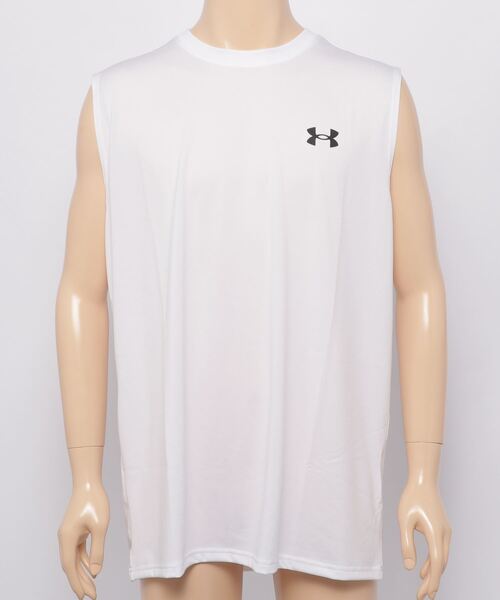 UNDER ARMOUR（アンダーアーマー）の「UAテック スリーブレス シャツ（トレーニング/メンズ）（タンクトップ・メンズ・ホワイト/ネイビー/ブラック・SM/XL/LG/XXL/3XL/MD）」の13枚目の写真