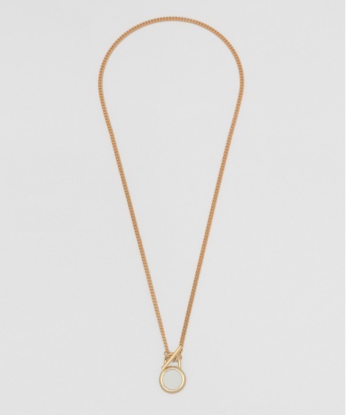 NONENON(ノンノン)の「【NONENON】LOCK CIRCLE NECKLACE / ノンノン ロック サークル ネックレス(ネックレス・メンズ・シルバー/ゴールド・SMALL/MEDIUM/LARGE)」の7枚目の写真