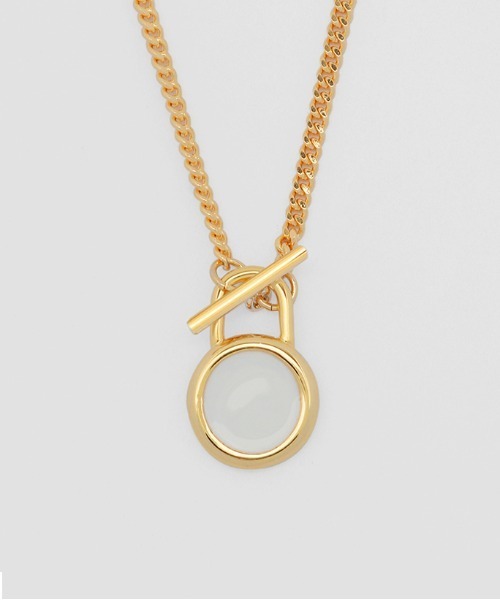 NONENON(ノンノン)の「【NONENON】LOCK CIRCLE NECKLACE / ノンノン ロック サークル ネックレス(ネックレス・メンズ・シルバー/ゴールド・SMALL/MEDIUM/LARGE)」の10枚目の写真