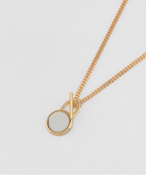 NONENON(ノンノン)の「【NONENON】LOCK CIRCLE NECKLACE / ノンノン ロック サークル ネックレス(ネックレス・メンズ・シルバー/ゴールド・SMALL/MEDIUM/LARGE)」の14枚目の写真