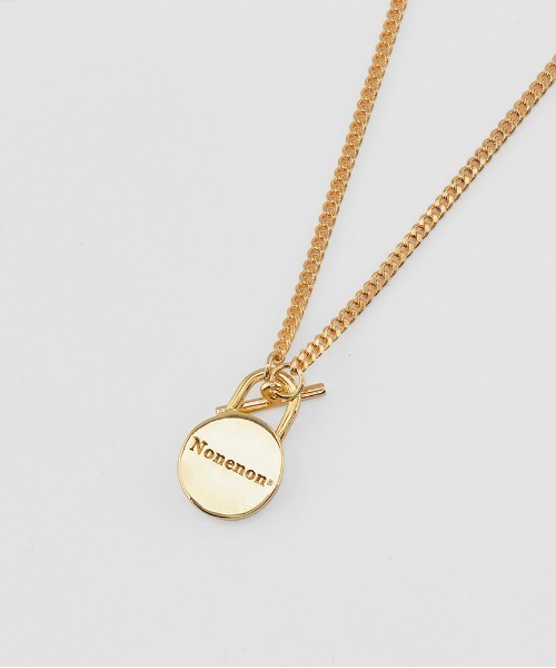 NONENON(ノンノン)の「【NONENON】LOCK CIRCLE NECKLACE / ノンノン ロック サークル ネックレス(ネックレス・メンズ・シルバー/ゴールド・SMALL/MEDIUM/LARGE)」の4枚目の写真