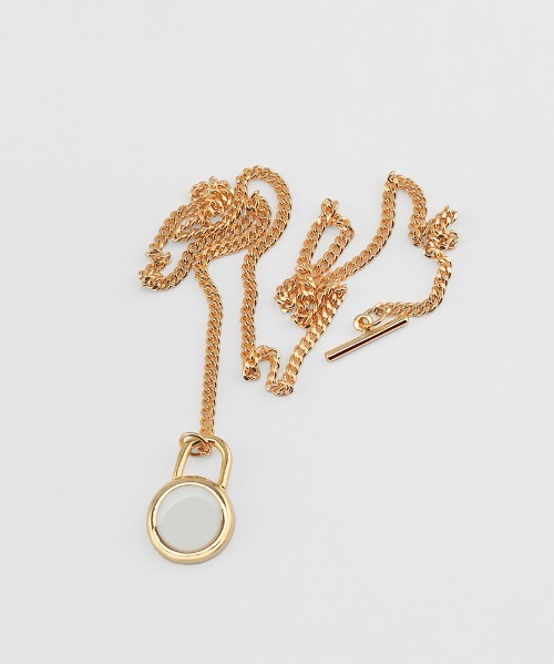 NONENON(ノンノン)の「【NONENON】LOCK CIRCLE NECKLACE / ノンノン ロック サークル ネックレス(ネックレス・メンズ・シルバー/ゴールド・SMALL/MEDIUM/LARGE)」の16枚目の写真
