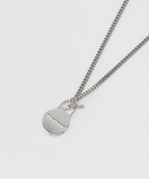 NONENON(ノンノン)の「【NONENON】LOCK CIRCLE NECKLACE / ノンノン ロック サークル ネックレス(ネックレス・メンズ・シルバー/ゴールド・SMALL/MEDIUM/LARGE)」の5枚目の写真