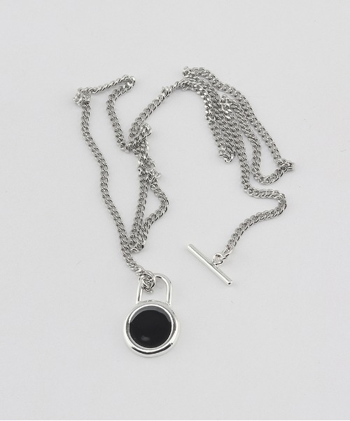 NONENON(ノンノン)の「【NONENON】LOCK CIRCLE NECKLACE / ノンノン ロック サークル ネックレス(ネックレス・メンズ・シルバー/ゴールド・SMALL/MEDIUM/LARGE)」の8枚目の写真