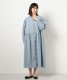 Samansa Mos2 | ギンガムスタンドカラーワンピース(ワンピース)