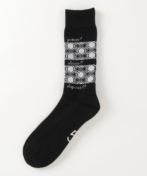 NAVY ROOTS(ネイビールーツ)の「NAVY ROOTS/ネイビールーツ/METER UN GOL SOX(ソックス/靴下・メンズ・グレー/ホワイト/ブラック・FREE)」の2枚目の写真