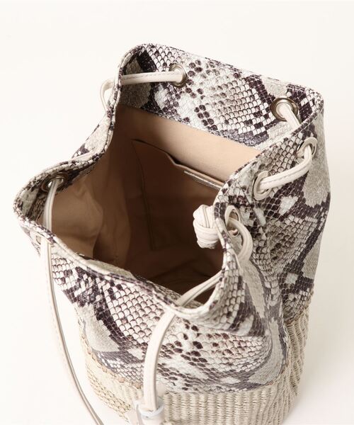 ANAYI（アナイ）の「パイソンコンビキンチャクバッグ（トートバッグ  