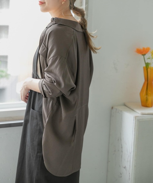 ITEMS URBANRESEARCH(アイテムズ アーバンリサーチ)の「CPOシャツ(シャツ/ブラウス・レディース・ブラウン/ベージュ・FREE)」の5枚目の写真