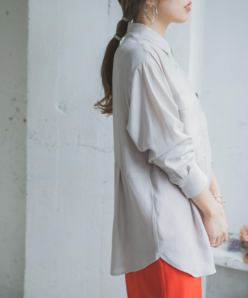 ITEMS URBANRESEARCH(アイテムズ アーバンリサーチ)の「CPOシャツ(シャツ/ブラウス・レディース・ブラウン/ベージュ・FREE)」の16枚目の写真