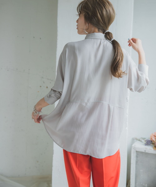 ITEMS URBANRESEARCH(アイテムズ アーバンリサーチ)の「CPOシャツ(シャツ/ブラウス・レディース・ブラウン/ベージュ・FREE)」の14枚目の写真