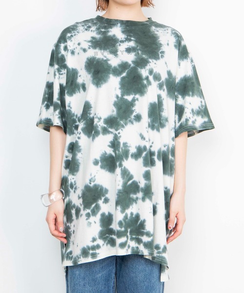 WEGO（ウィゴー）の「WEGO/タイダイバックロゴワンピース（ワンピース・レディース・ピンク/ブルー/グリーン・FREE）」の22枚目の写真