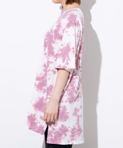 WEGO（ウィゴー）の「WEGO/タイダイバックロゴワンピース（ワンピース・レディース・ピンク/ブルー/グリーン・FREE）」の8枚目の写真