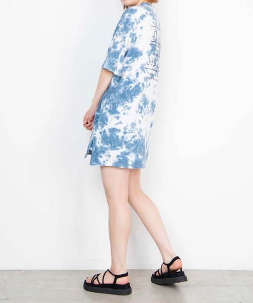 WEGO（ウィゴー）の「WEGO/タイダイバックロゴワンピース（ワンピース・レディース・ピンク/ブルー/グリーン・FREE）」の9枚目の写真
