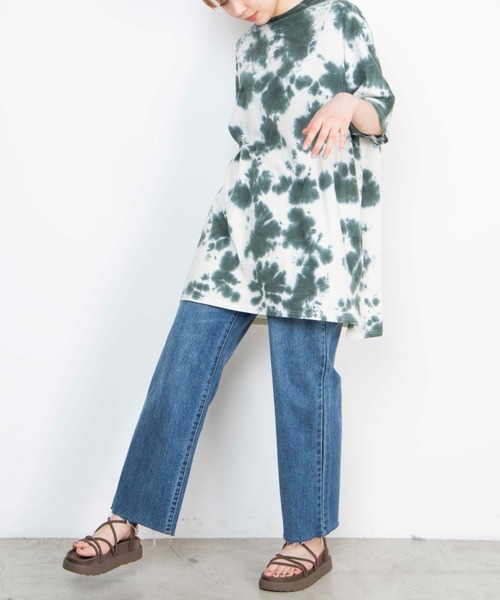 WEGO（ウィゴー）の「WEGO/タイダイバックロゴワンピース（ワンピース・レディース・ピンク/ブルー/グリーン・FREE）」の21枚目の写真