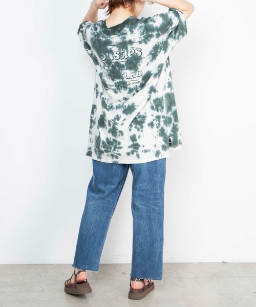 WEGO（ウィゴー）の「WEGO/タイダイバックロゴワンピース（ワンピース・レディース・ピンク/ブルー/グリーン・FREE）」の12枚目の写真