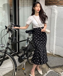 MKT | ドット柄マーメイドスカート(スカート)