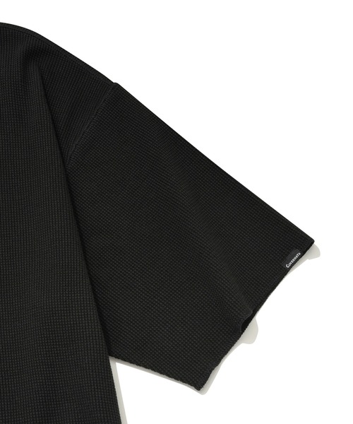COVERNAT（カバーナット）の「【COVERNAT】HENRY NECK S/S TEE / カバーナット ヘンリーネック ワッフル Tシャツ（Tシャツ/カットソー・メンズ・ブラック/オレンジ/グリーン・SMALL/MEDIUM/LARGE）」の11枚目の写真