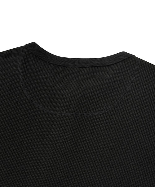 COVERNAT（カバーナット）の「【COVERNAT】HENRY NECK S/S TEE / カバーナット ヘンリーネック ワッフル Tシャツ（Tシャツ/カットソー・メンズ・ブラック/オレンジ/グリーン・SMALL/MEDIUM/LARGE）」の12枚目の写真