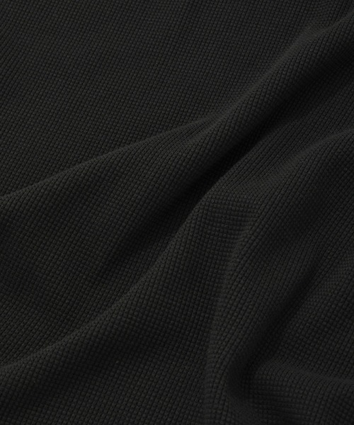 COVERNAT（カバーナット）の「【COVERNAT】HENRY NECK S/S TEE / カバーナット ヘンリーネック ワッフル Tシャツ（Tシャツ/カットソー・メンズ・ブラック/オレンジ/グリーン・SMALL/MEDIUM/LARGE）」の14枚目の写真