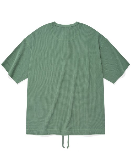 COVERNAT（カバーナット）の「【COVERNAT】HENRY NECK S/S TEE / カバーナット ヘンリーネック ワッフル Tシャツ（Tシャツ/カットソー・メンズ・ブラック/オレンジ/グリーン・SMALL/MEDIUM/LARGE）」の15枚目の写真