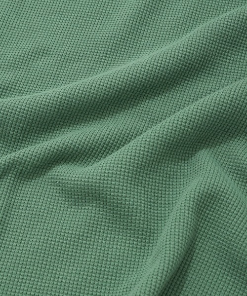 COVERNAT（カバーナット）の「【COVERNAT】HENRY NECK S/S TEE / カバーナット ヘンリーネック ワッフル Tシャツ（Tシャツ/カットソー・メンズ・ブラック/オレンジ/グリーン・SMALL/MEDIUM/LARGE）」の20枚目の写真