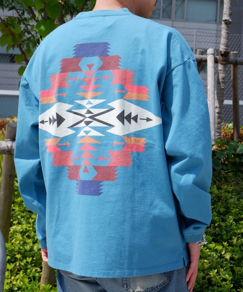 ペンドルトン Back Print Long Long Sleeve トップス 1475 5001 Tシャツ カットソー Pendleton ペンドルトン のファッション バックプリントロングスリーブティー Pendleton ペンドルトン Back Tee