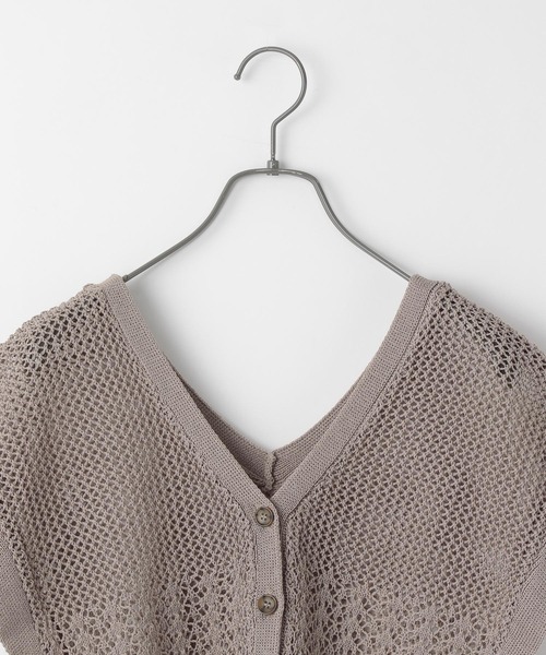 Heather（ヘザー）の「メッシュニットショートベスト_949611（ベスト・レディース・ブラウン/ブラック/ベージュ・FREE）」の11枚目の写真