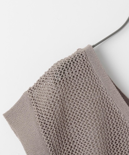 Heather（ヘザー）の「メッシュニットショートベスト_949611（ベスト・レディース・ブラウン/ブラック/ベージュ・FREE）」の12枚目の写真