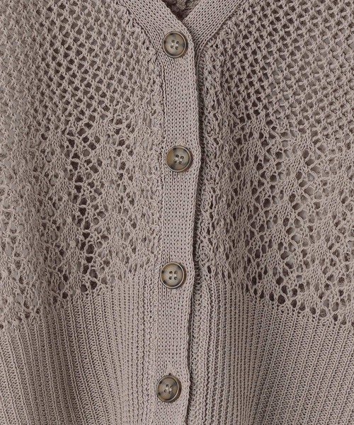 Heather（ヘザー）の「メッシュニットショートベスト_949611（ベスト・レディース・ブラウン/ブラック/ベージュ・FREE）」の15枚目の写真